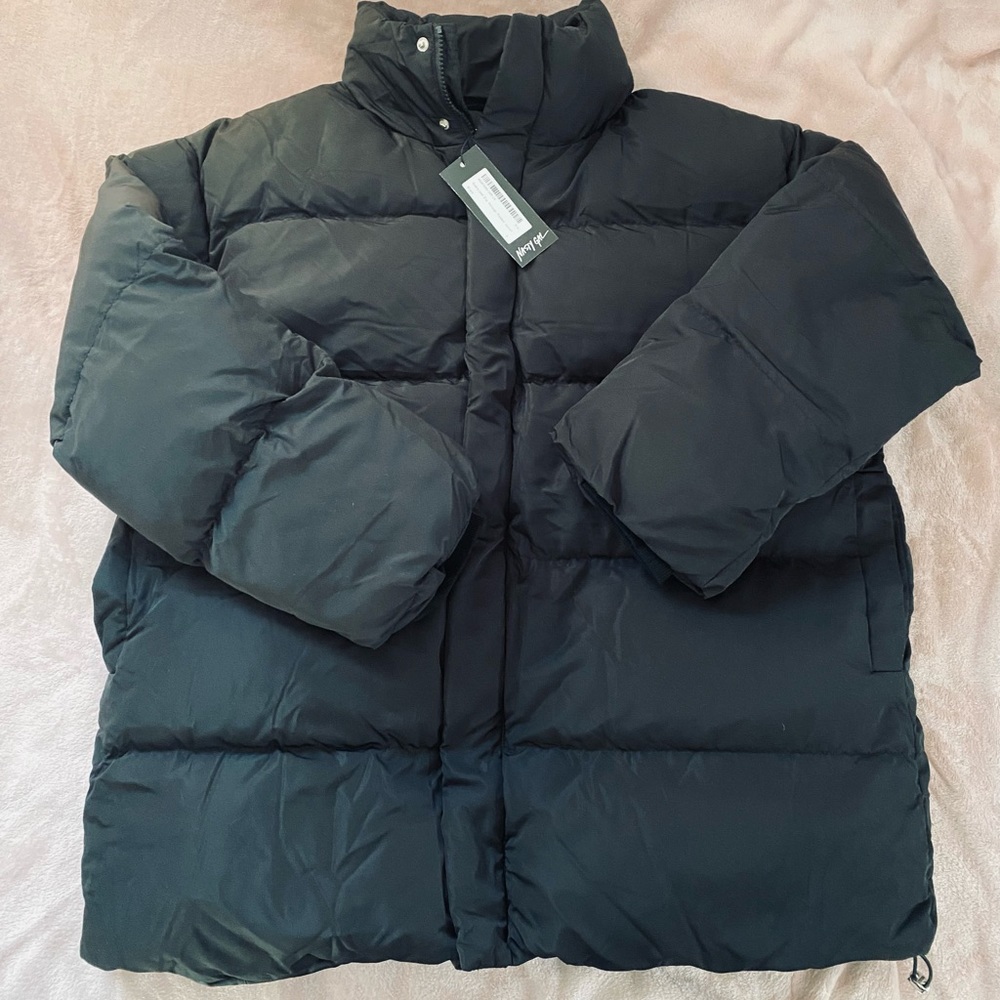 Nasty Gal Oversized Zip Through Padded Jacket